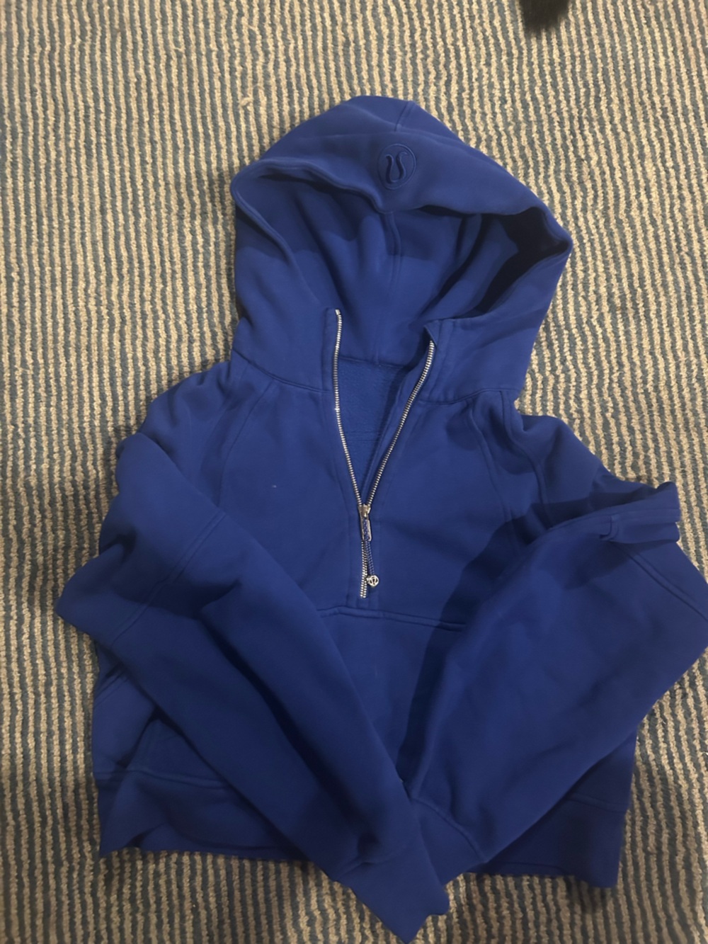 lululemon athletica Royal Blue Half-Zip Hoodie